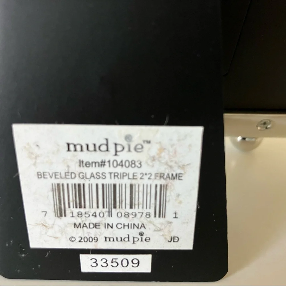 Mud Pie Silver Shell Triple Photo Frame with Coastal Accent (nwt) - Picture 3 of 4